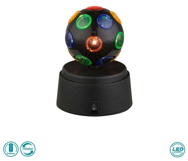 Φωτιστικό Επιτραπέζιο Globo Lighting Disco 28017 Μαύρο