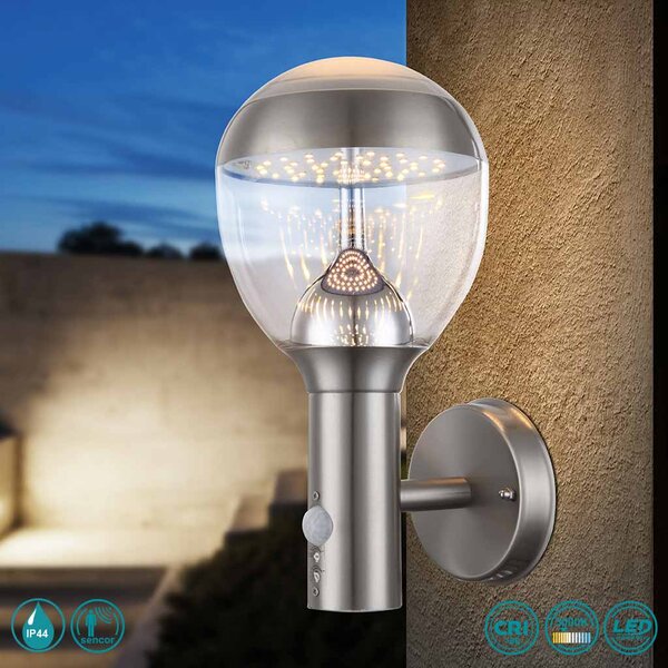 Απλίκα Εξωτερικού Χώρου Globo Lighting Callisto 34250S Ανοξείδωτο