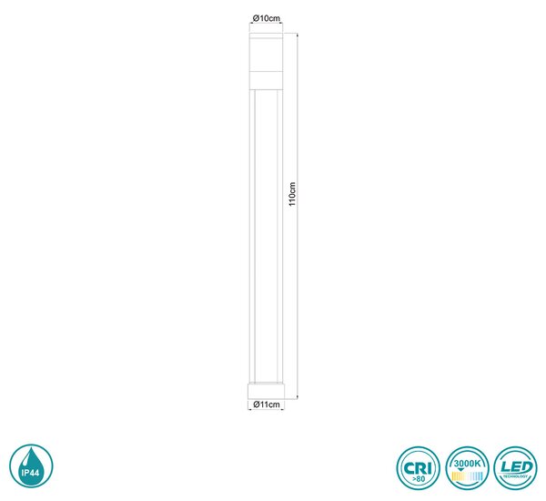Κολωνάκι Εξωτερικού Χώρου Globo Lighting Nexa 34013