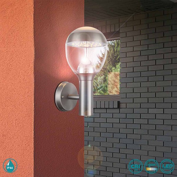 Απλίκα Εξωτερικού Χώρου Globo Lighting Callisto 34250 Ανοξείδωτο