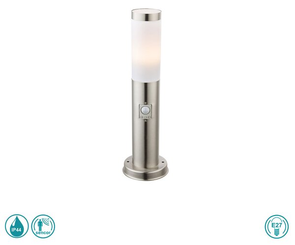 Κολωνάκι Εξωτερικού Χώρου Globo Lighting Boston LED 3158SLED Ανοξείδωτο