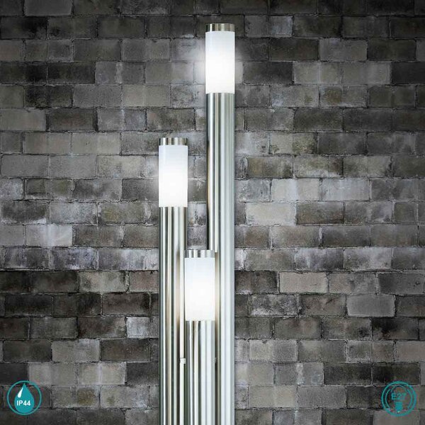 Κολωνάκι Εξωτερικού Χώρου Globo Lighting Boston LED 3159-3LED Ανοξείδωτο