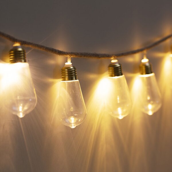 Διακοσμητική Γιρλάντα Μπαταρίας Με 10 LED Φωτάκια A-S Bulb 182437