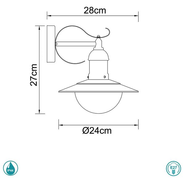 Απλίκα Εξωτερικού Χώρου Globo Lighting Mixed 3270