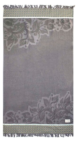 Πετσέτα Θαλάσσης (70x140) White Fabric Birdie Dark Grey