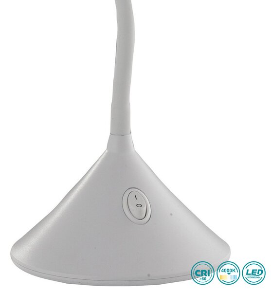 Πορτατίφ Γραφείου Fan Europe LEDT-Newton-White 8031440358781 Λευκό