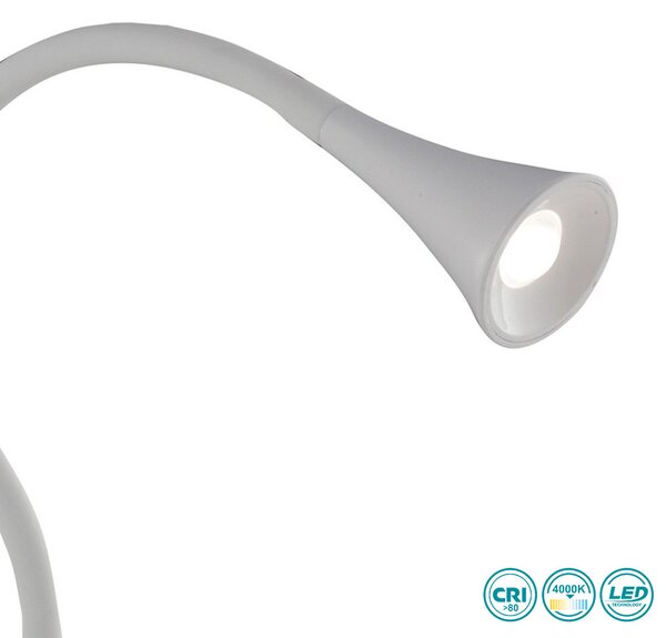Πορτατίφ Γραφείου Fan Europe LEDT-Newton-White 8031440358781 Λευκό