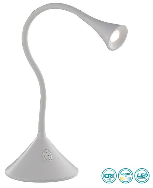 Πορτατίφ Γραφείου Fan Europe LEDT-Newton-White 8031440358781 Λευκό
