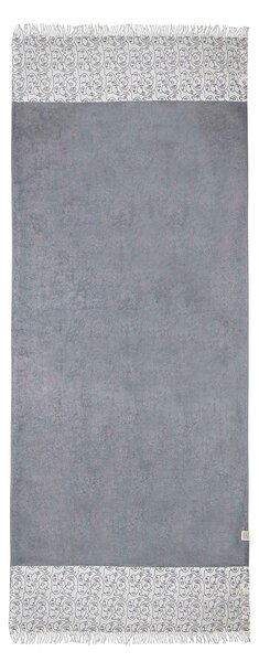 Πετσέτα Θαλάσσης (80x160) White Fabric Art Grey