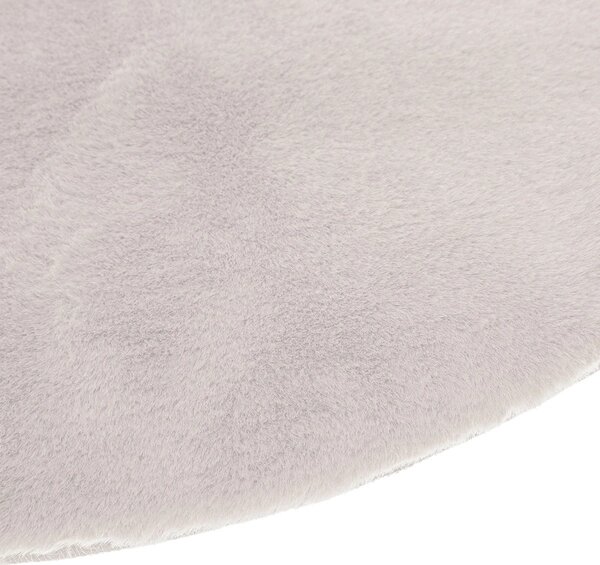Στρογγυλό Πατάκι Γούνινο (Φ80) A-S Rug Fur Ivoire 172421A