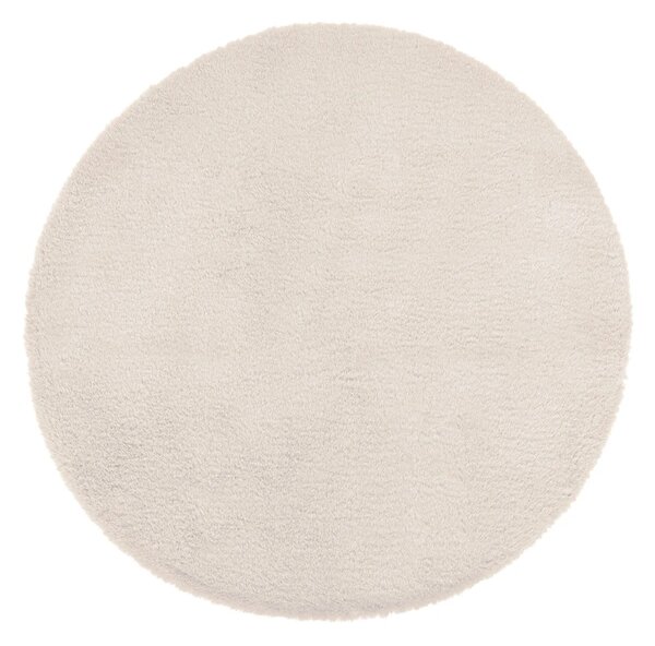 Στρογγυλό Πατάκι Γούνινο (Φ80) A-S Rug Fur Ivoire 172421A
