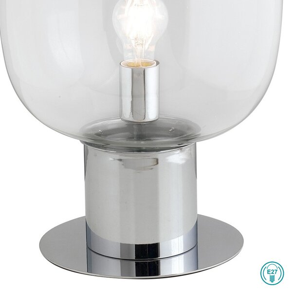 Λάμπα Επιτραπέζια Fan Europe Fellini-L18 8031440364096 Χρώμιο