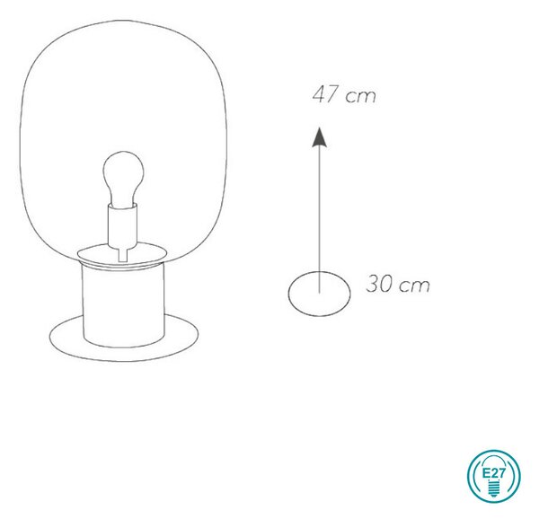 Λάμπα Επιτραπέζια Fan Europe Fellini-L30 ORO 8031414863143 Χρυσή
