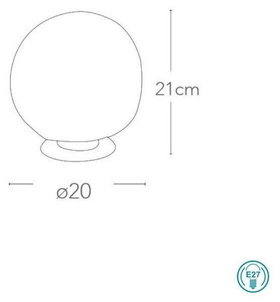 Λάμπα Επιτραπέζια Fan Europe Astra-L 8031432861190 Χρώμιο