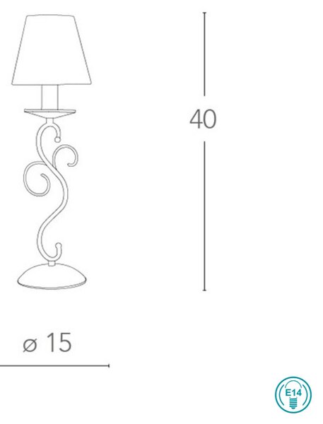 Λάμπα Επιτραπέζια Fan Europe Perla-L1 8031440359818