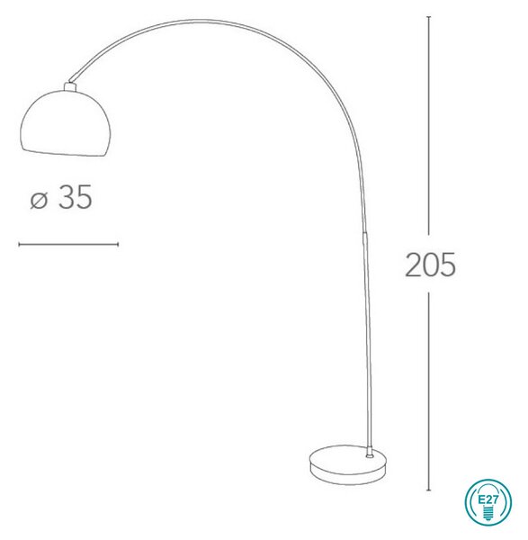 Φωτιστικό Δαπέδου Fan Europe Plaza-PT BCO 8031438011254 Λευκό