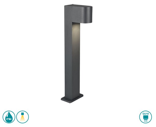 Κολωνάκι Εξωτερικού Χώρου Trio Lighting Roya 504260142 Ανθρακί
