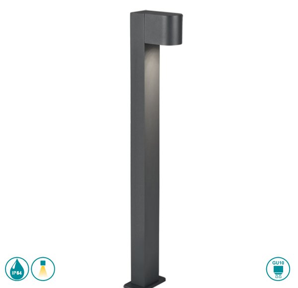Κολωνάκι Εξωτερικού Χώρου Trio Lighting Roya 404260142 Ανθρακί