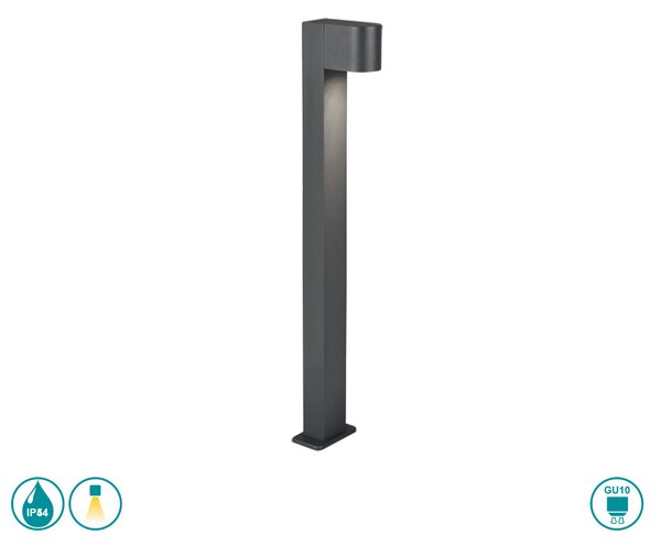 Κολωνάκι Εξωτερικού Χώρου Trio Lighting Roya 404260142 Ανθρακί