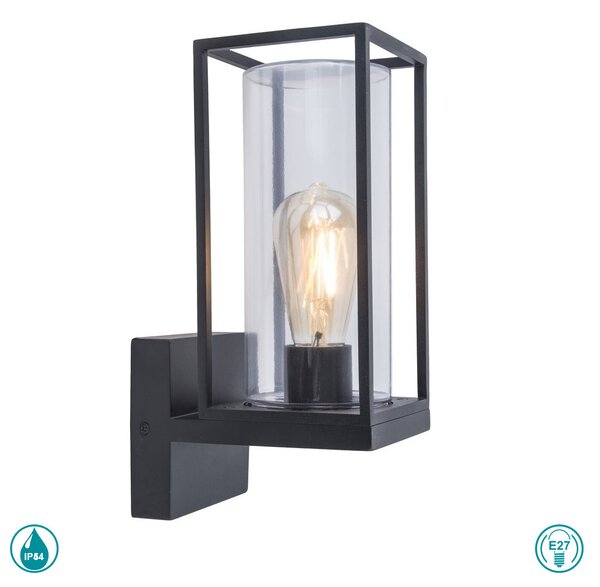Απλίκα Εξωτερικού Χώρου Lutec Flair 5288801012 Μαύρο