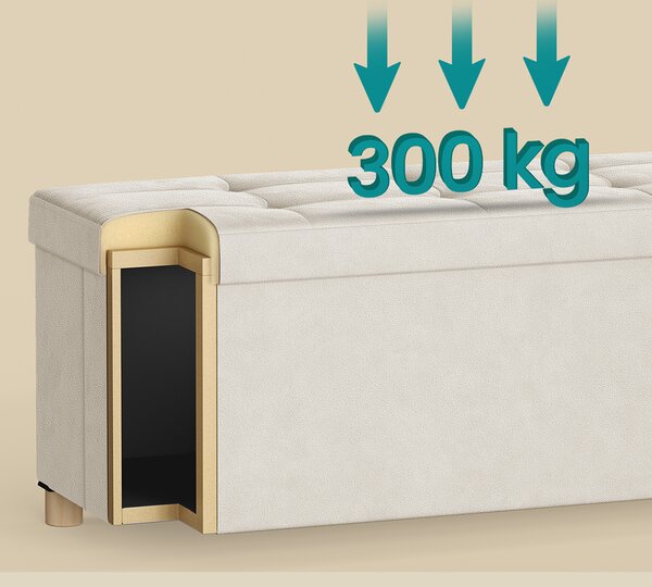 Ταμπουρέ Με Αποθηκευτικό Χώρο (110x38x40) Songmics LSF0518W02