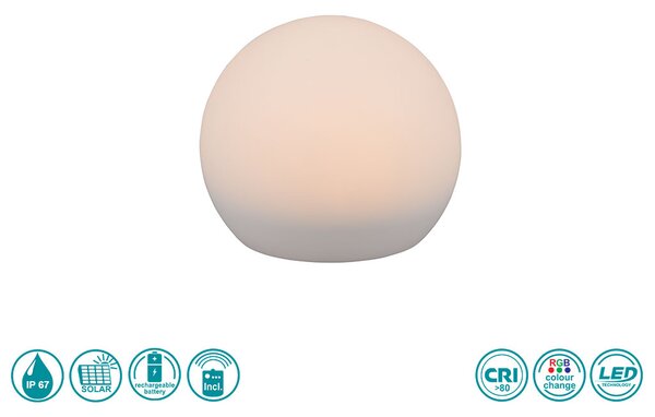 Φωτιστικό Επιδαπέδιο Reality Lighting -RL MELO R55326901 Λευκό (White) 3000K