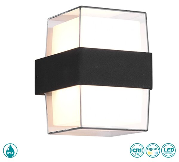 Απλίκα Εξωτερικού Χώρου RL Lighting Molina R22062142 Ανθρακί