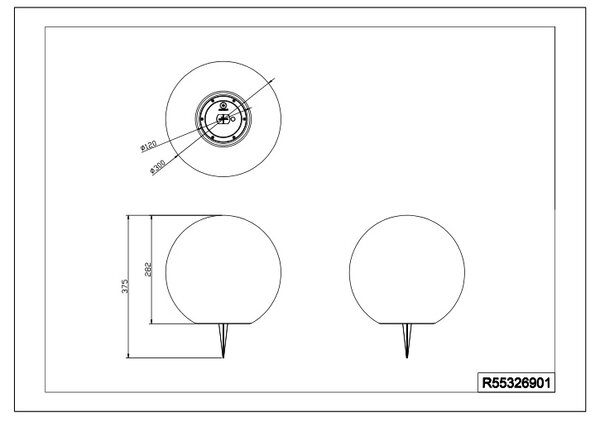 Φωτιστικό Επιδαπέδιο Reality Lighting -RL MELO R55326901 Λευκό (White) 3000K
