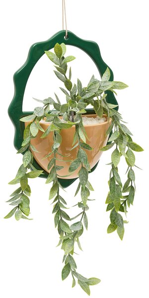 Τεχνητό Φυτό Σε Γλάστρα Κρεμαστό (19.5x9x52) A-S Cheri 206504 Ochre
