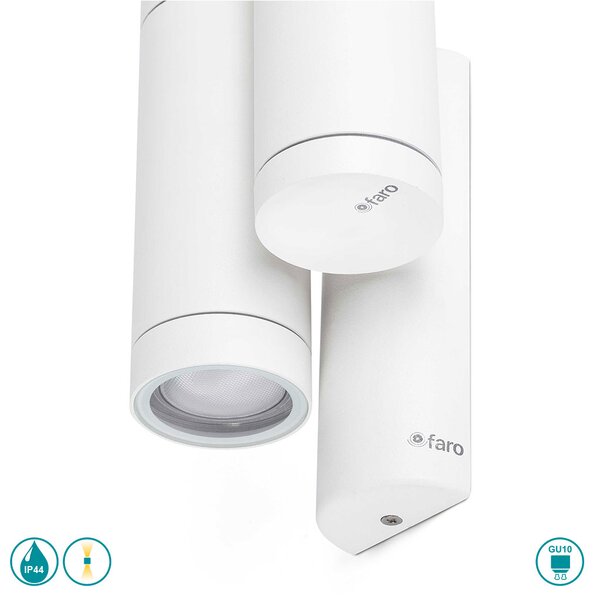 Απλίκα Εξωτερικού Χώρου Faro Steps 75502 Λευκή