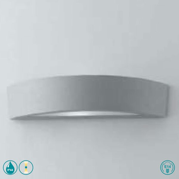 Απλίκα Εξωτερικού Χώρου Intec I-Tucson-AP SIL 8031414862184 Ασημί