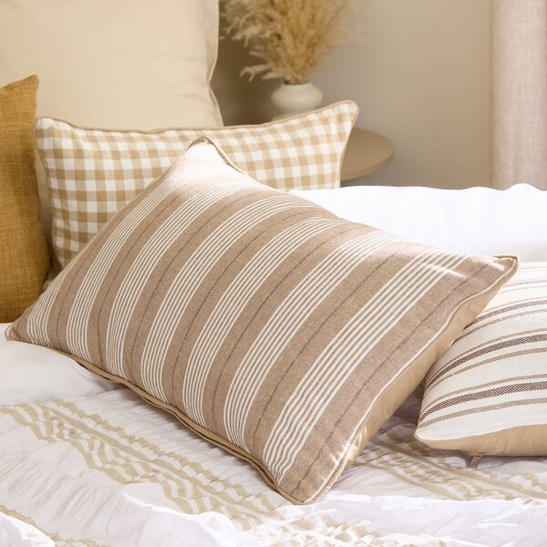 Διακοσμητικό Μαξιλάρι 2 Όψεων (38x58) A-S Groove Beige 215330B