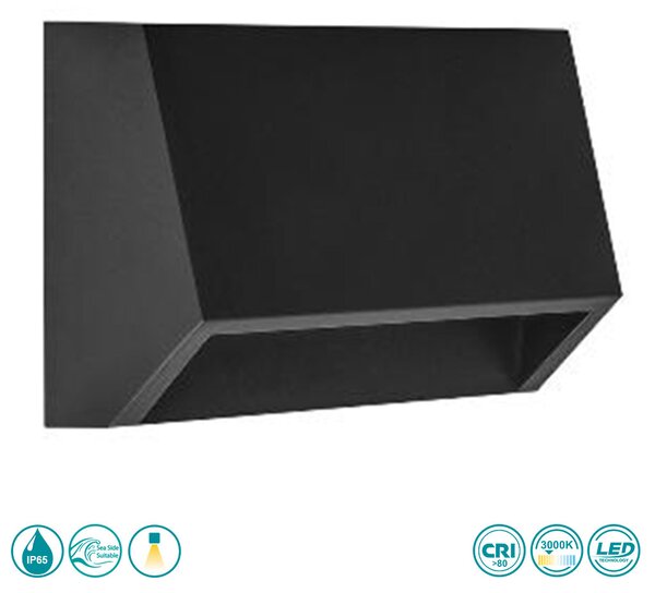 Απλίκα Εξωτερικού Χώρου Sole Luce Janet 21-4013-19 Ανθρακί (3000K)