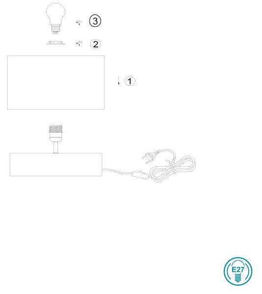 Πορτατίφ RL Lighting Woody R50181030 Λευκό
