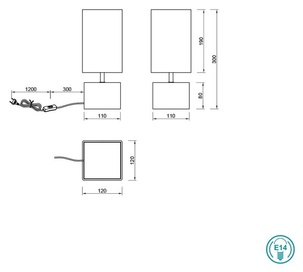 Πορτατίφ RL Lighting Woody R50171030 Λευκό