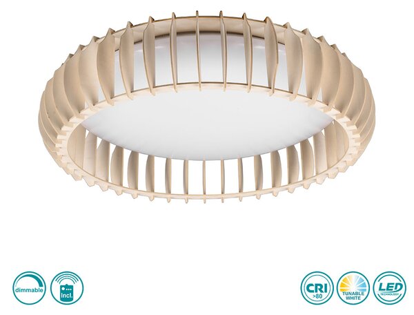 Φωτιστικό Οροφής RL Lighting Monte R62171930 Φυσικό Ξύλο