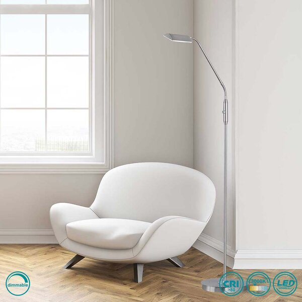 Φωτιστικό Δαπέδου Wofi 321 Cory 3321.01.54.6000 Νίκελ Ματ