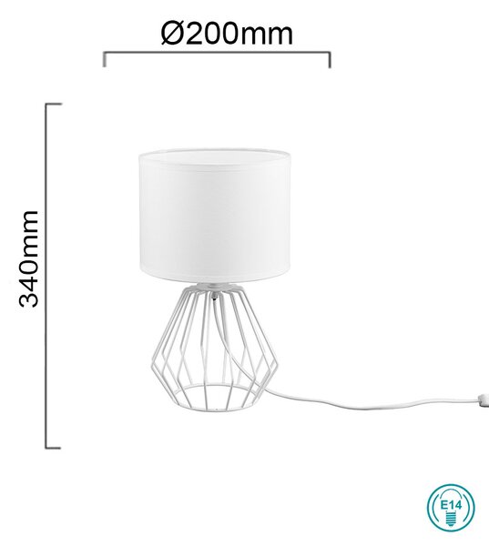Πορτατίφ RL Lighting Chuck R50931001 Λευκό