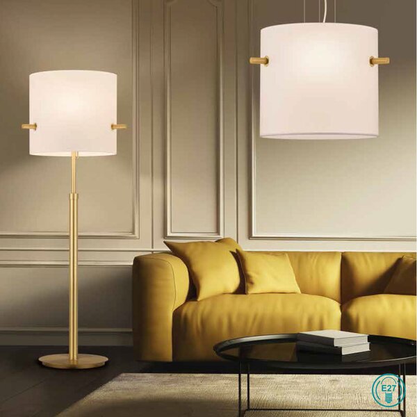 Φωτιστικό Δαπέδου Trio Lighting Camden 408300308 Χρυσό Ματ