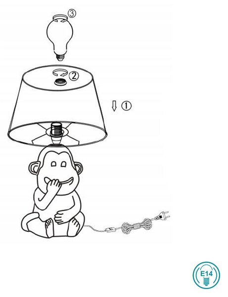 Πορτατίφ RL Lighting Chita R50891001 Λευκό Ματ