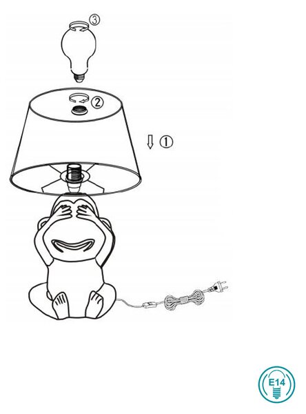 Πορτατίφ RL Lighting Abu R50851001 Λευκό Ματ