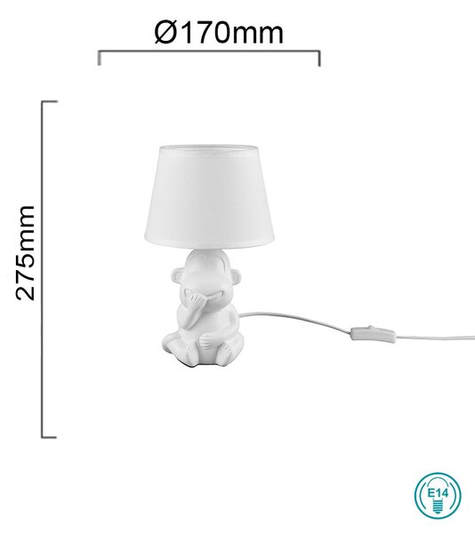 Πορτατίφ RL Lighting Chita R50891001 Λευκό Ματ
