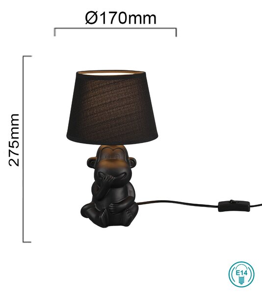 Πορτατίφ RL Lighting Chita R50891002 Μαύρο Ματ