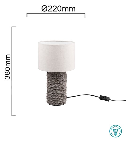 Λάμπα Επιτραπέζια RL Lighting Mala R50941944 Καφέ-Μπεζ