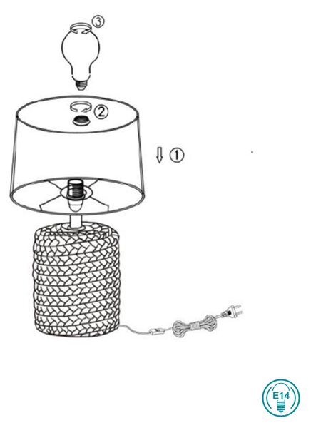 Πορτατίφ RL Lighting Mala R50941044 Καφέ-Μπεζ