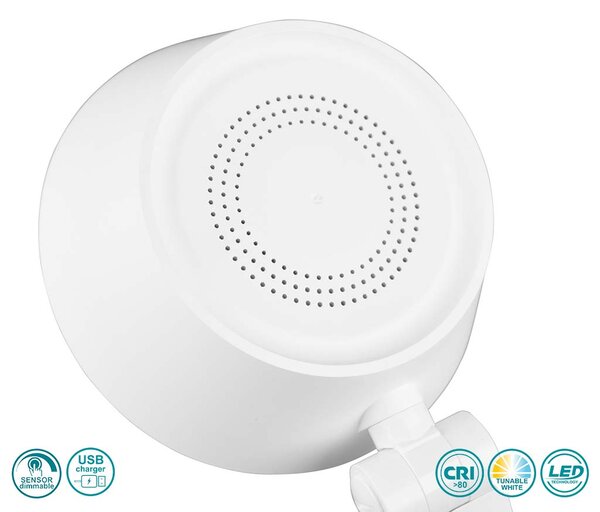 Πορτατίφ Γραφείου Trio Lighting Ava 523090131 Λευκό Ματ