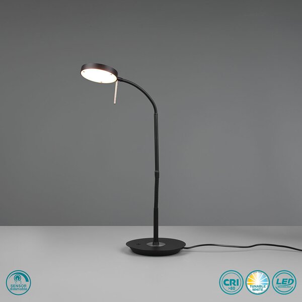 Πορτατίφ Γραφείου Trio Lighting Monza 523310132 Μαύρο Ματ