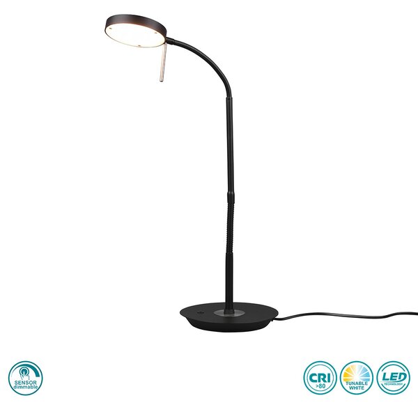 Πορτατίφ Γραφείου Trio Lighting Monza 523310132 Μαύρο Ματ