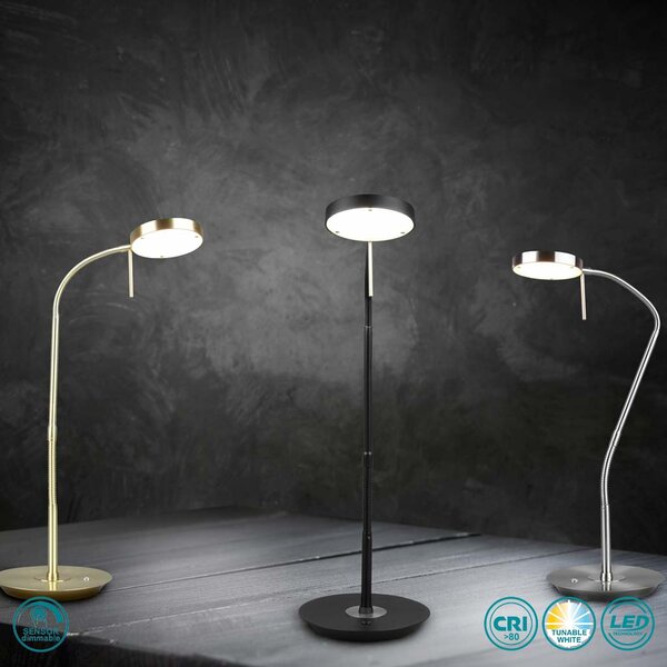 Πορτατίφ Γραφείου Trio Lighting Monza 523310132 Μαύρο Ματ