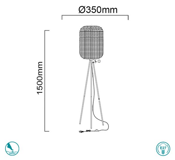 Φωτιστικό Δαπέδου Trio Lighting Runa 403000132